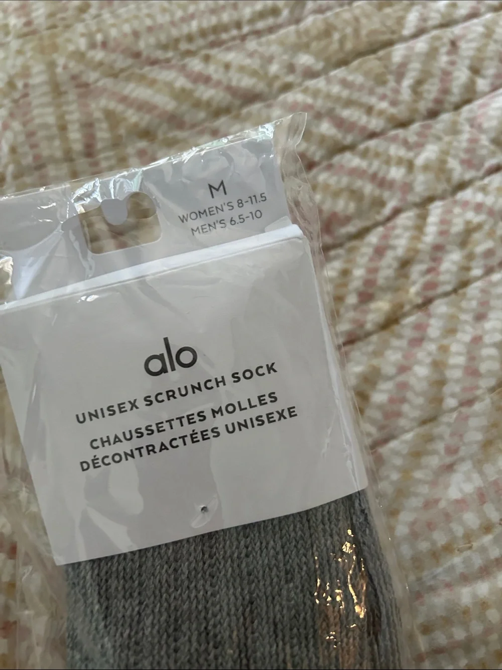 ALO Yoga Unisex Scrunch Sock - Heather Gray